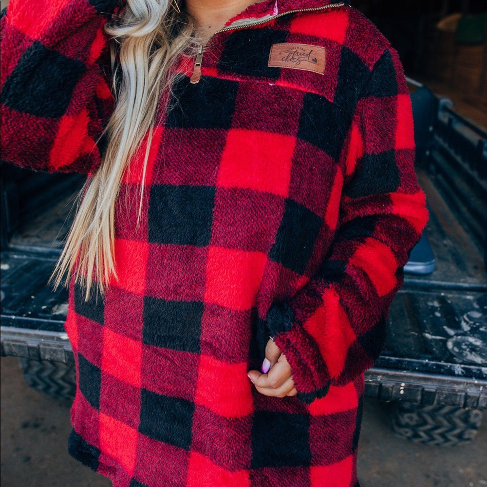 Roaming Buffalo Plaid Sherpa